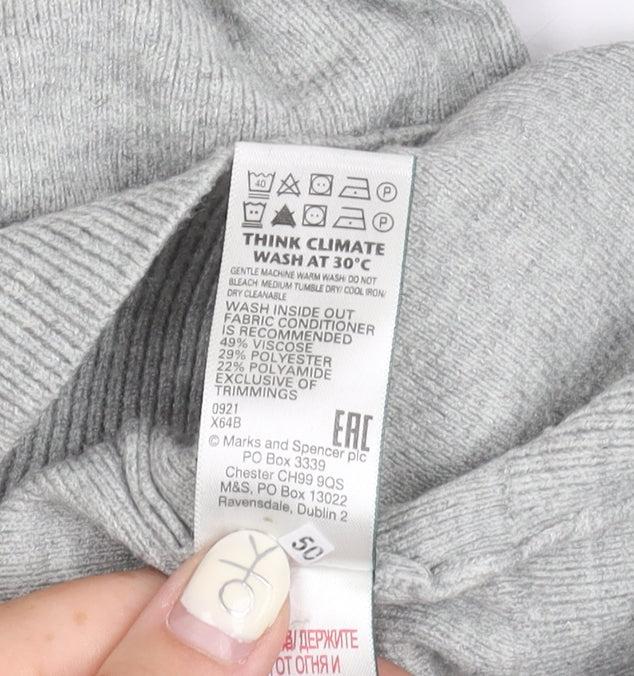 Marks and Spencer Women's Grey Jumper, Size M