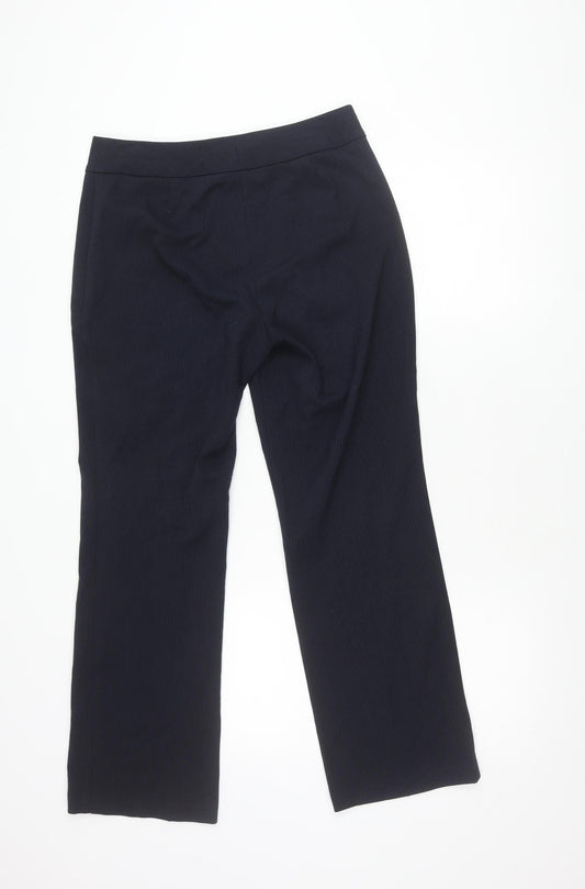 Marks and Spencer Women's Black Straight Trousers UK 10