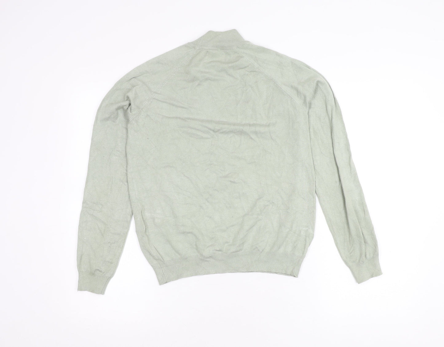 Pieces Women's Green Pullover Jumper Size M