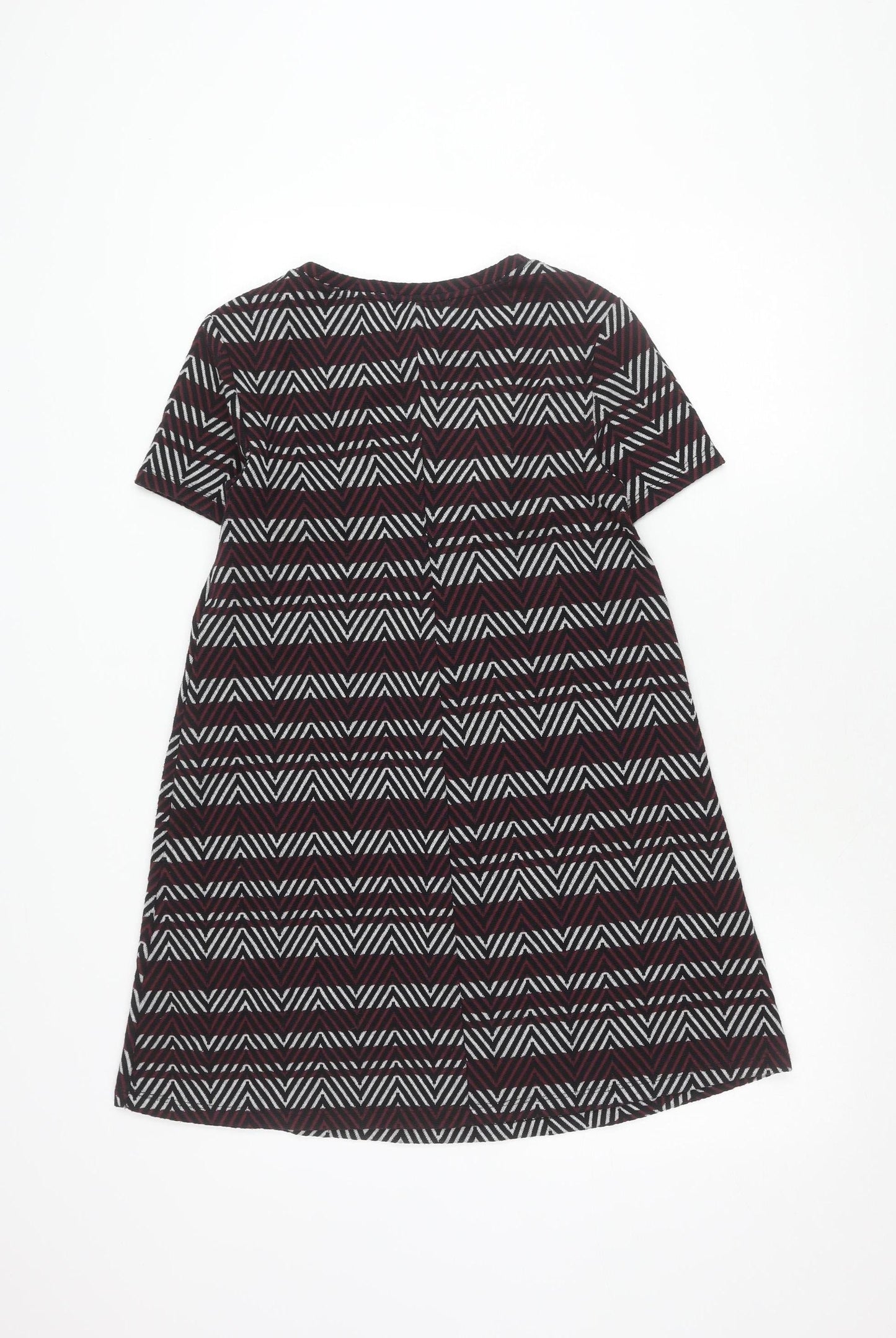 Zara Women's Multicoloured Geometric Shift Dress Size 12