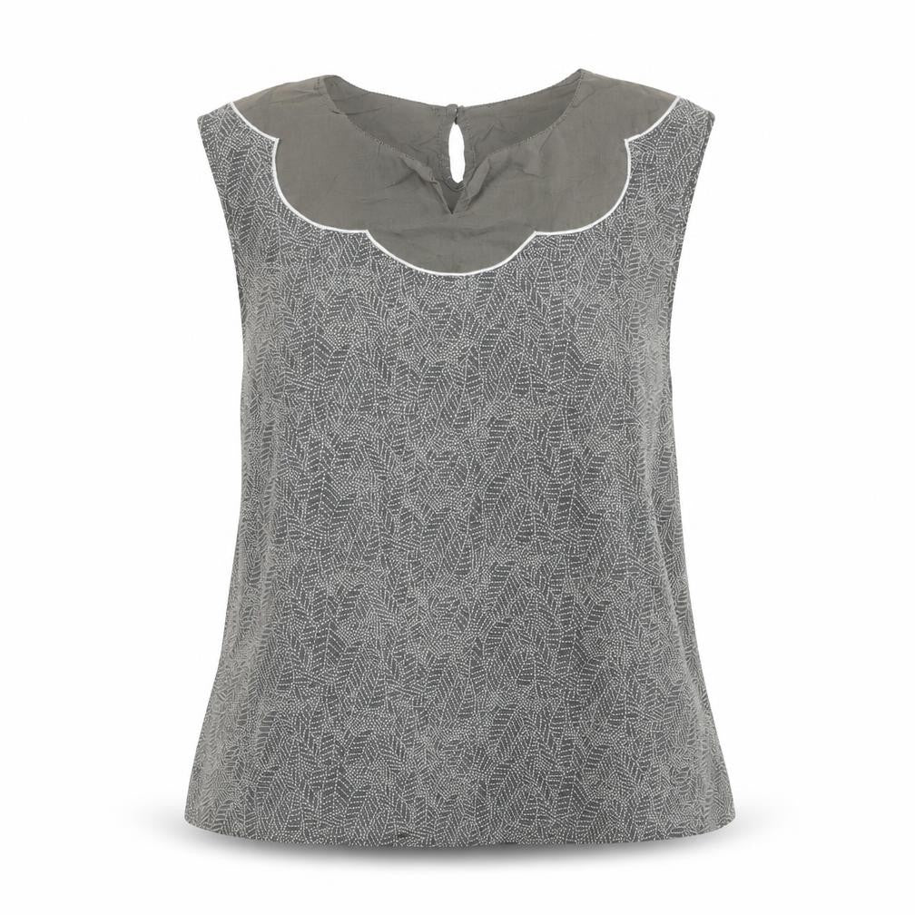 Womens UK Size XS Banana Republic Grey Polyester Blouse