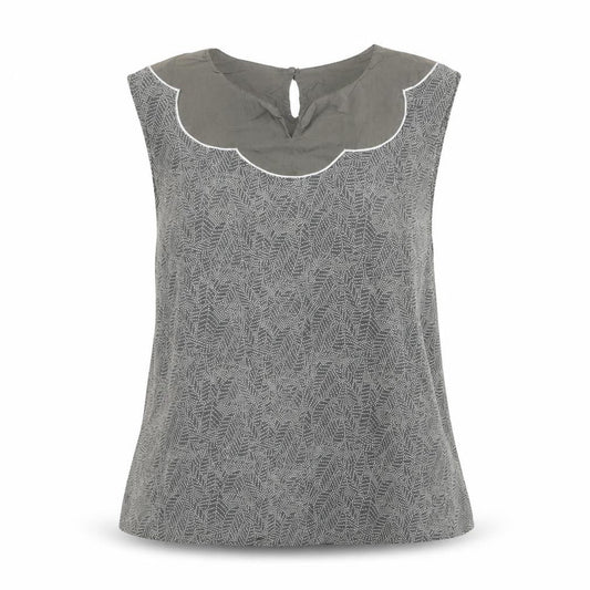 Womens UK Size XS Banana Republic Grey Polyester Blouse