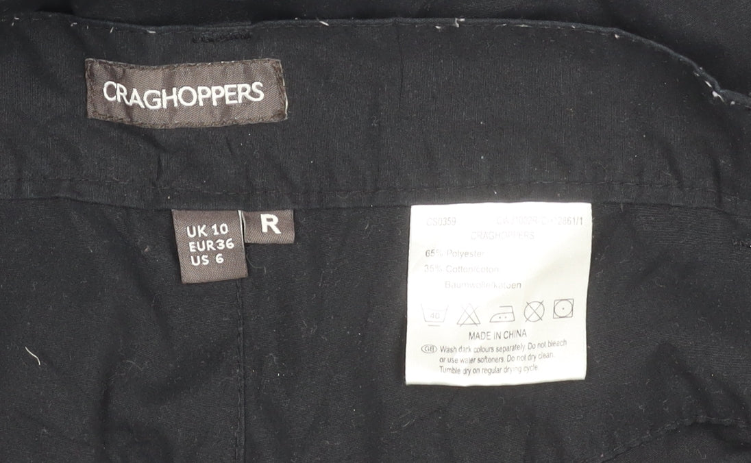 Craghoppers Unisex Black Trousers Size 10