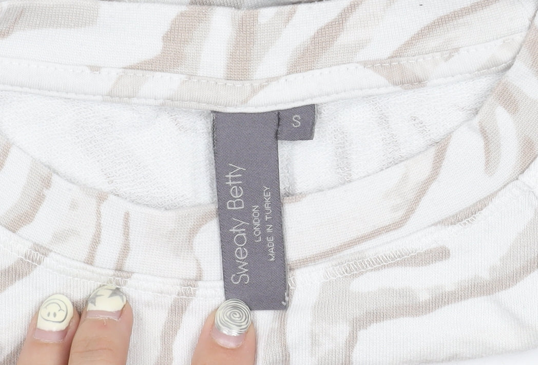 Sweaty Betty Women's Ivory Pullover Sweatshirt, Size S