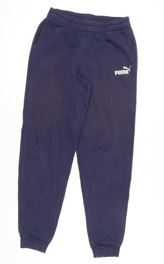 Puma Boys Blue Jogger Trousers XL
