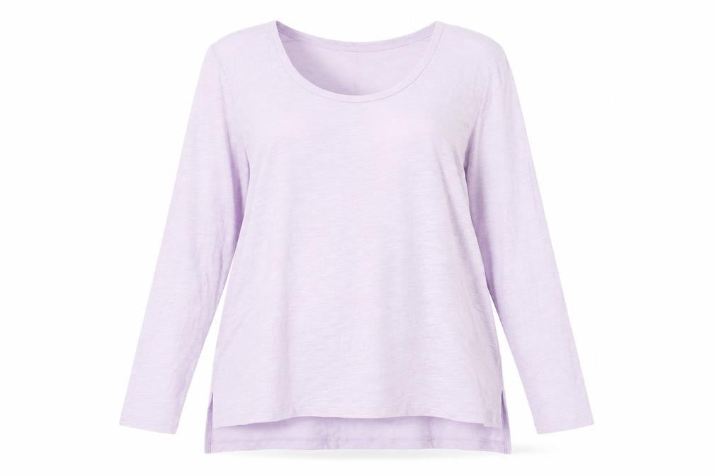 Womens UK Size XL Banana Republic Purple Cotton Blend T-Shirt