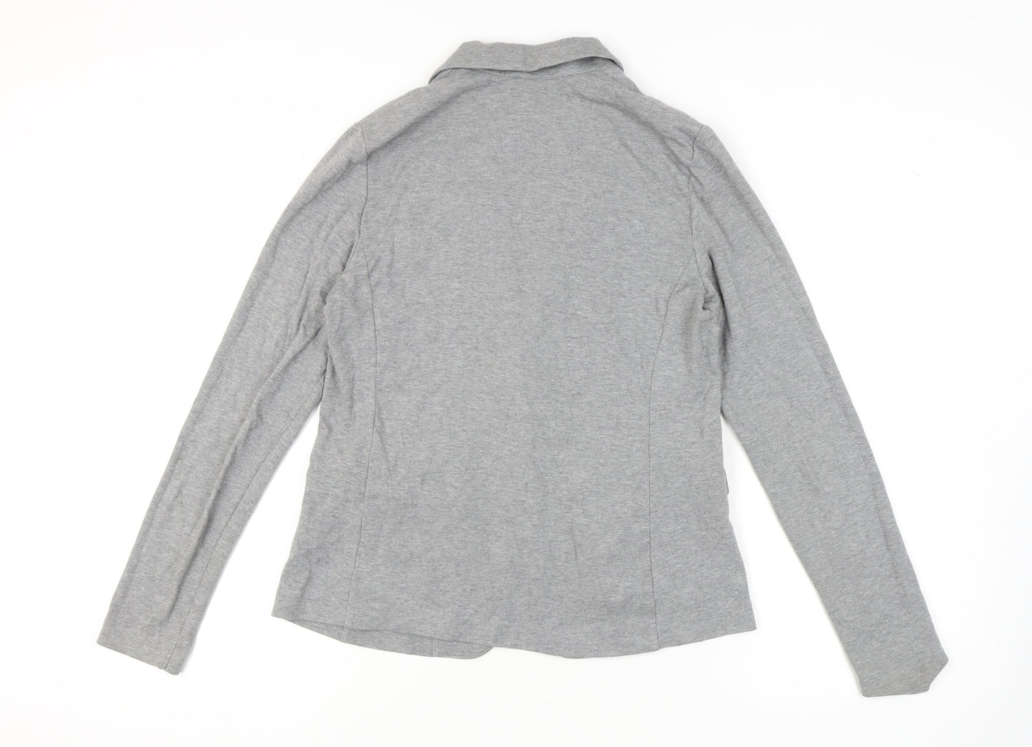 Uniqlo Women's Grey Blazer, Size S, Single-Breasted