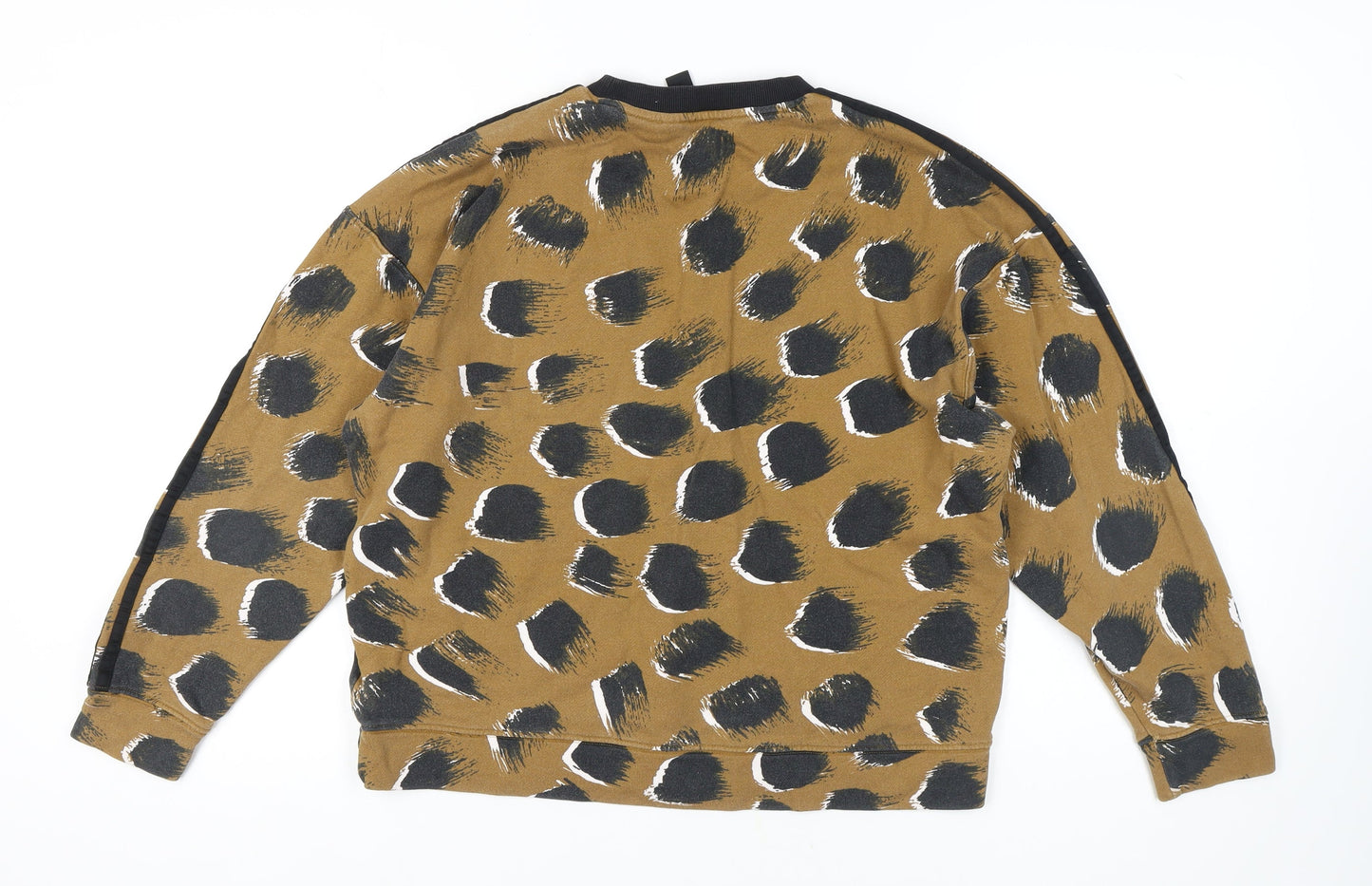 Adidas Women's Brown Pullover Animal Print Sweatshirt M