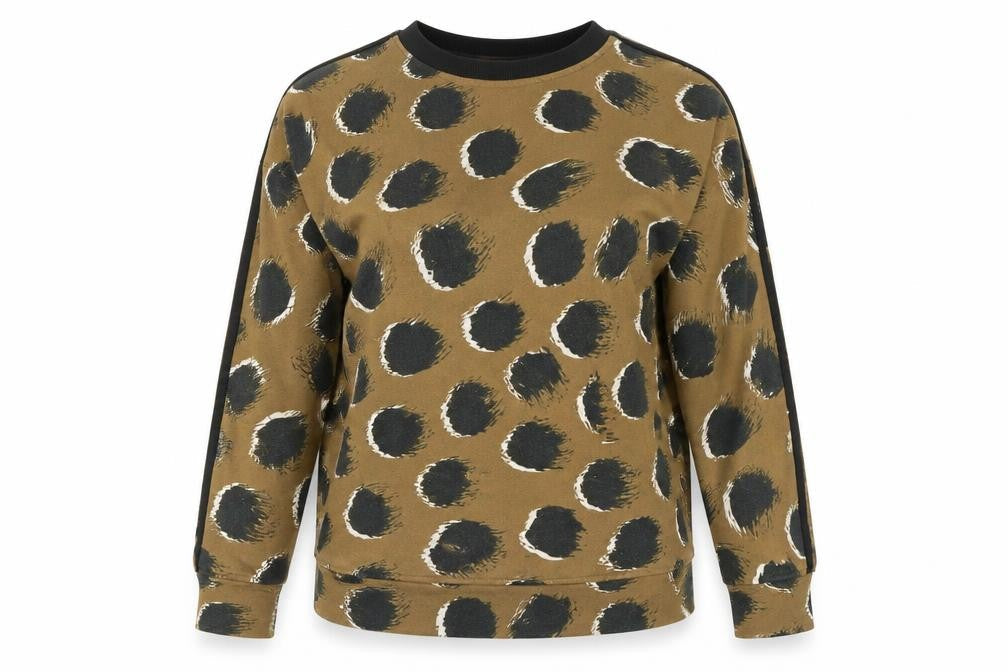 Womens UK M Relaxed adidas Brown Pullover Sweatshirt