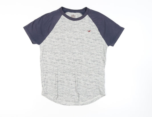 Hollister Men's Grey XS Colourblock T-Shirt