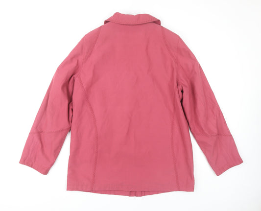 EWM Women's Pink Long Sleeve Coat Size 16