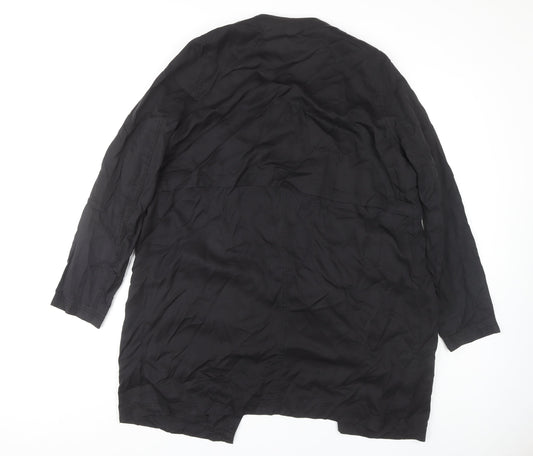 River Island Women's Black Zip Jacket Size 12
