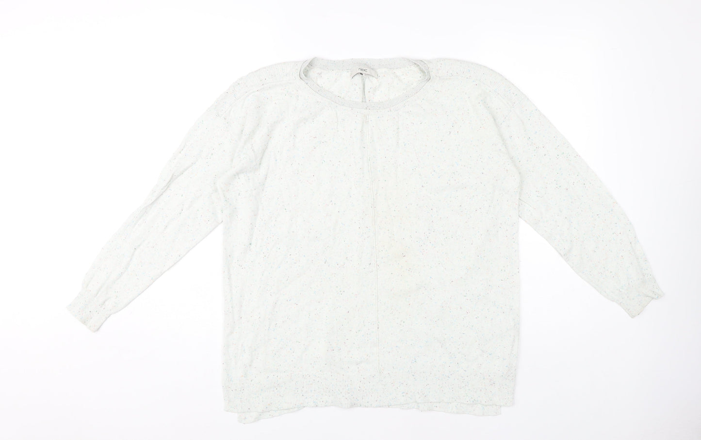 Next Women's Ivory Round Neck Pullover Jumper, Size 16