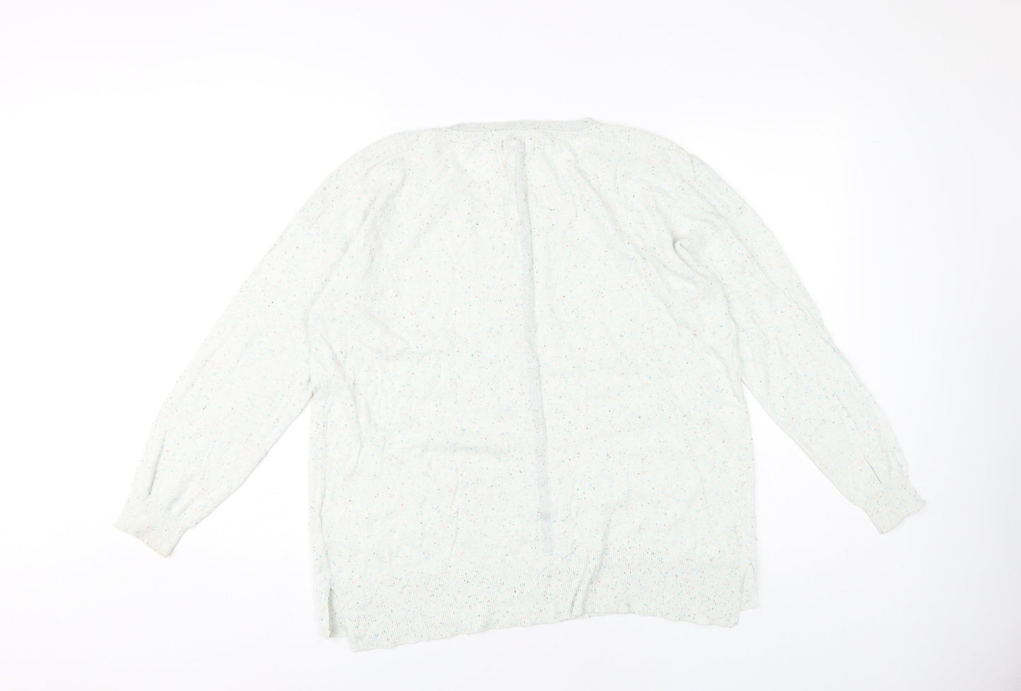 Next Women's Ivory Round Neck Pullover Jumper, Size 16