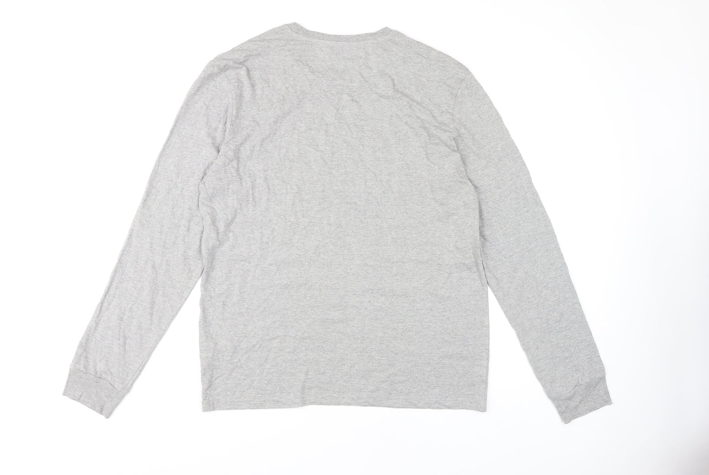 Polo Ralph Lauren Men's Grey Crew Neck Long Sleeve T-Shirt L
