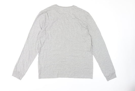 Polo Ralph Lauren Men's Grey Crew Neck Long Sleeve T-Shirt L