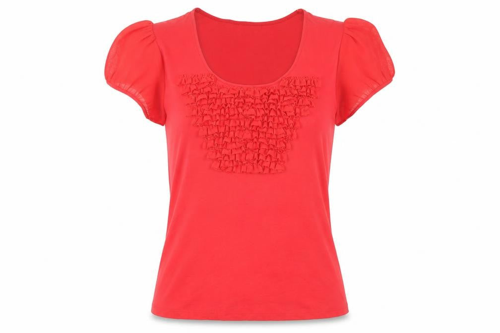 Planet Red XS Women's Puff Sleeve T-Shirt