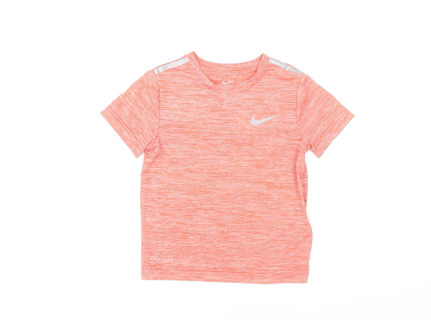 Nike Boys Orange T-Shirt 3-4 Years Reflective Moisture-Wicking