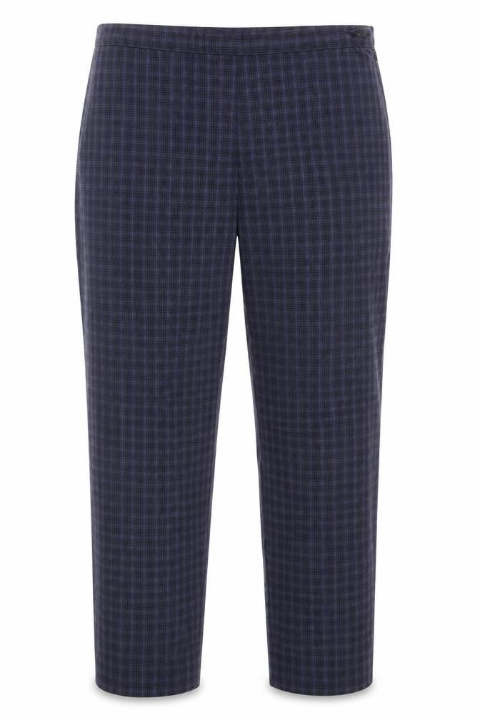 Marks & Spencer Women's Multicoloured Check Trousers UK 18