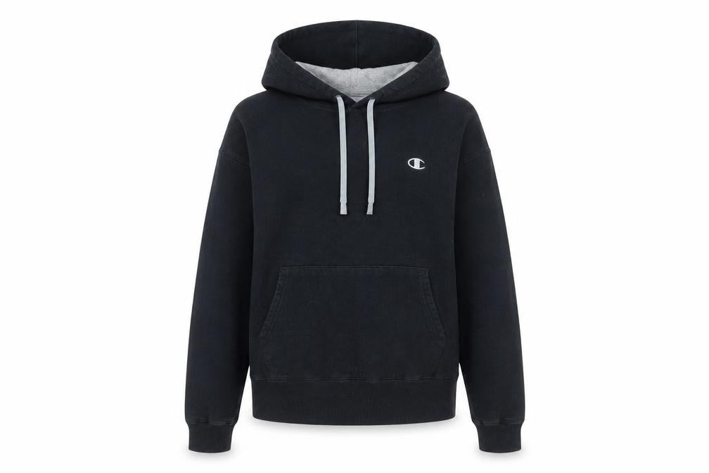 Unisex Adults UK S Regular Champion Black Pullover Hoodie