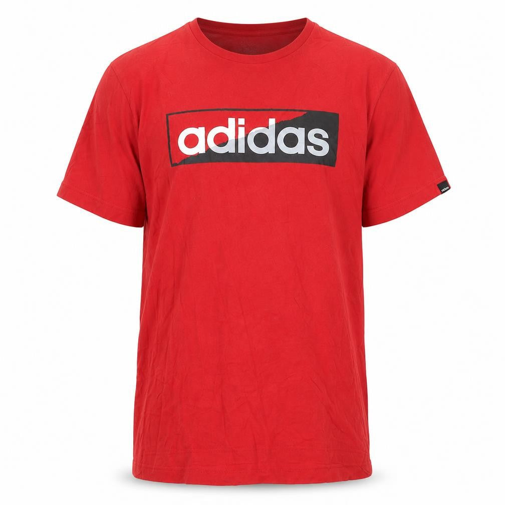 Mens UK Size M adidas Red  Cotton T-Shirt