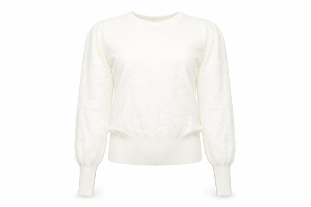 Marks and Spencer Women's Ivory Crew Neck Jumper L