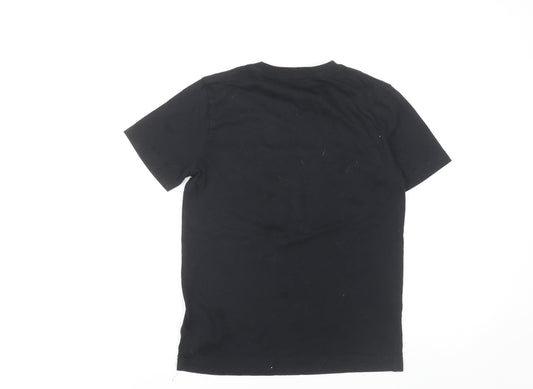 Jordan Boys Black T-Shirt, Size 10-12, Iconic Logo, Casual Wear