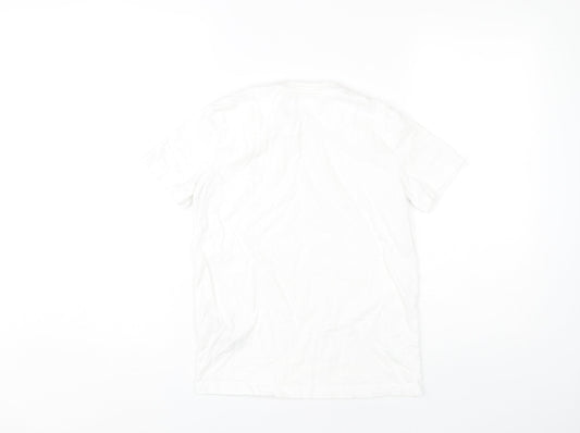 Lyle & Scott Boys White Cotton T-Shirt, Size 10-11, Logo Accent