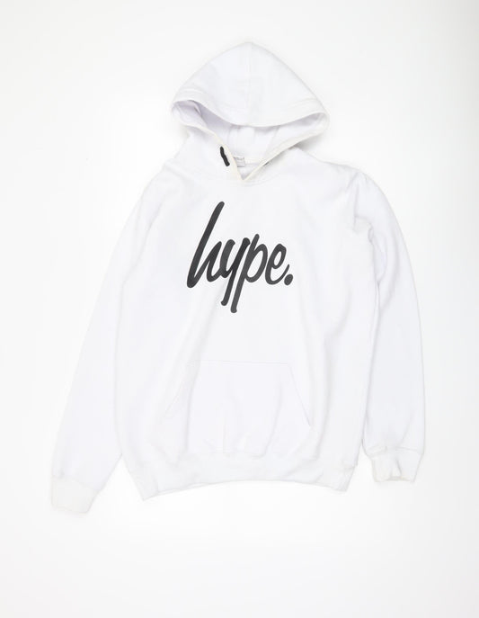 Hype Boys White Pullover Hoodie Size 16 Years