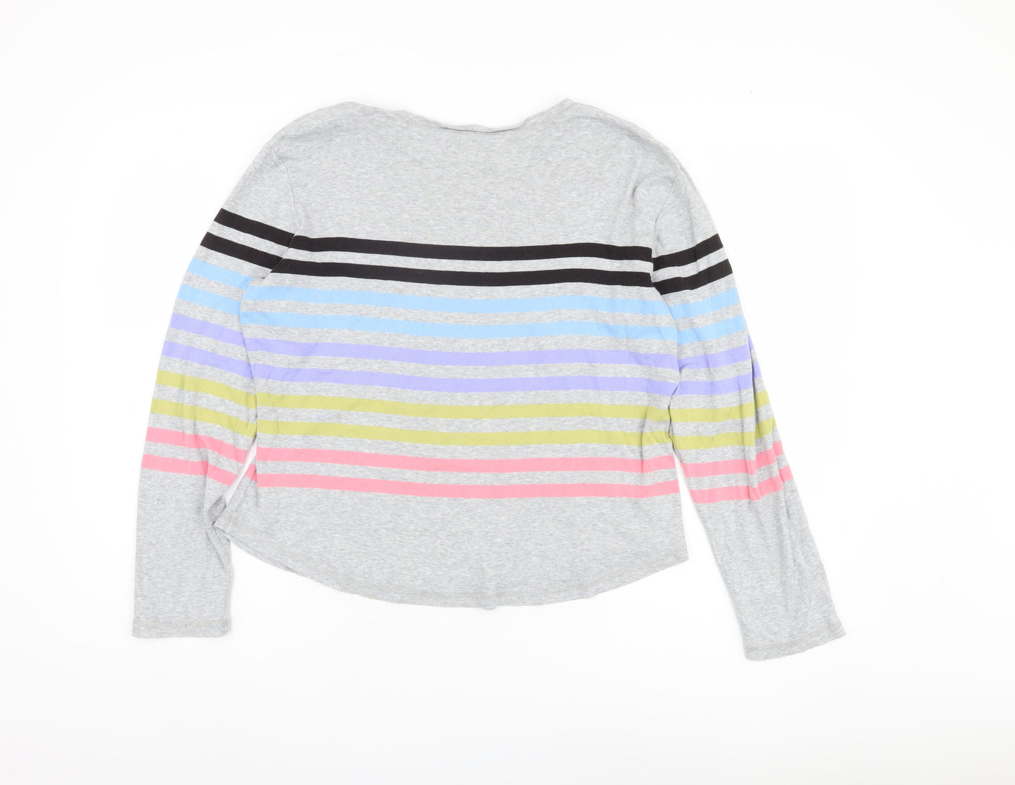 Talbots Women's Large Multicoloured Striped Cotton Top