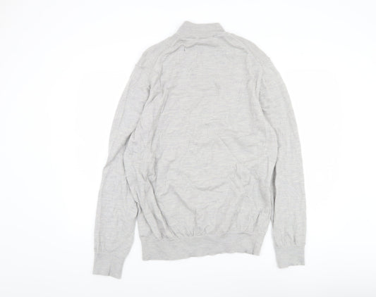 Charles Tyrwhitt Men's Grey XL Pullover Jumper