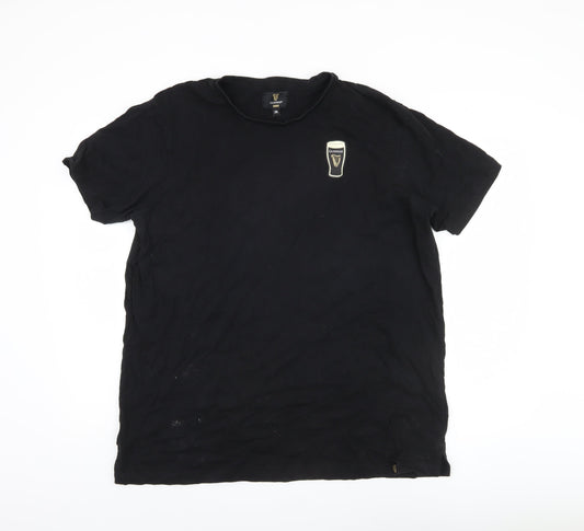 Guinness Men's Black 2XL Beer T-Shirt Short Sleeve