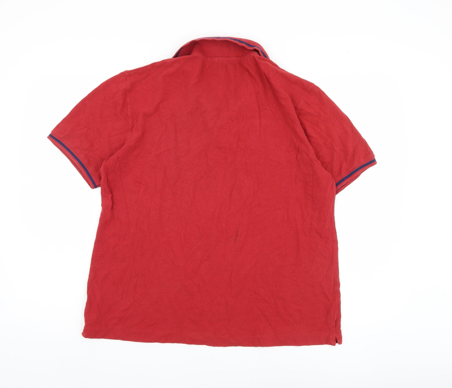 True Religion Red Men's Polo Shirt, Size L, Collared