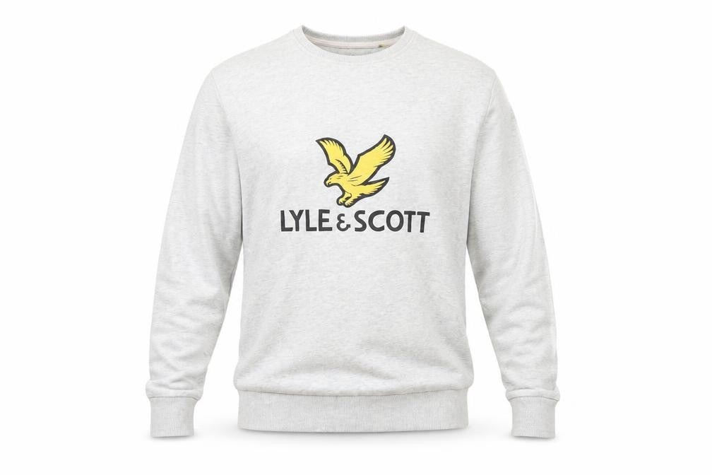 Mens UK M  Lyle & Scott Grey Pullover Sweatshirt
