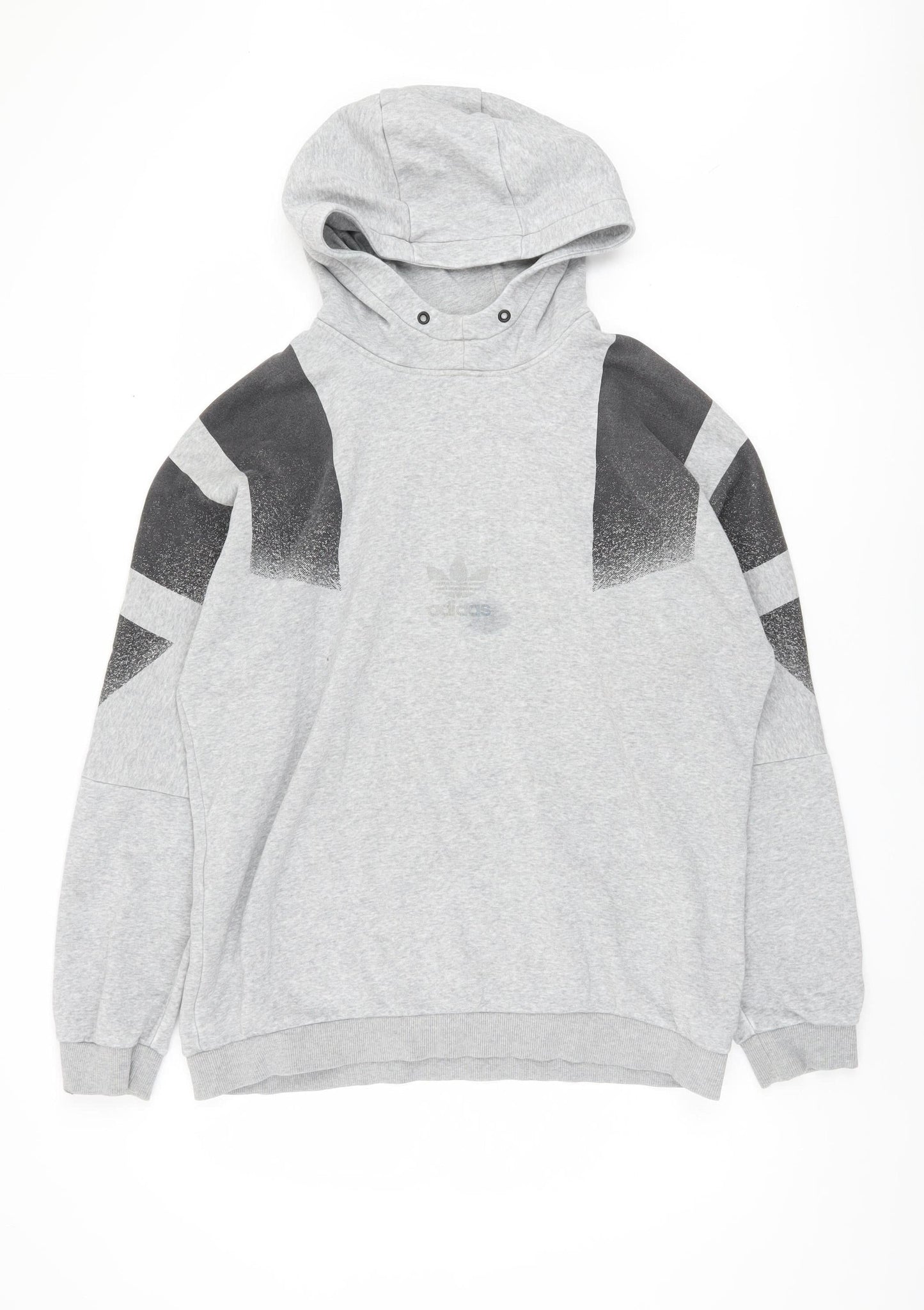 Adidas Men's Grey Hoodie - Large, Stylish & Comfortable