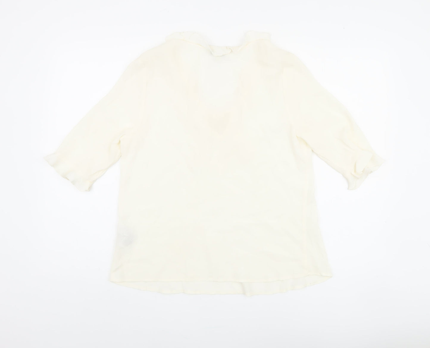 Marks & Spencer Ivory 3/4 Sleeve Tunic Blouse, Size 8