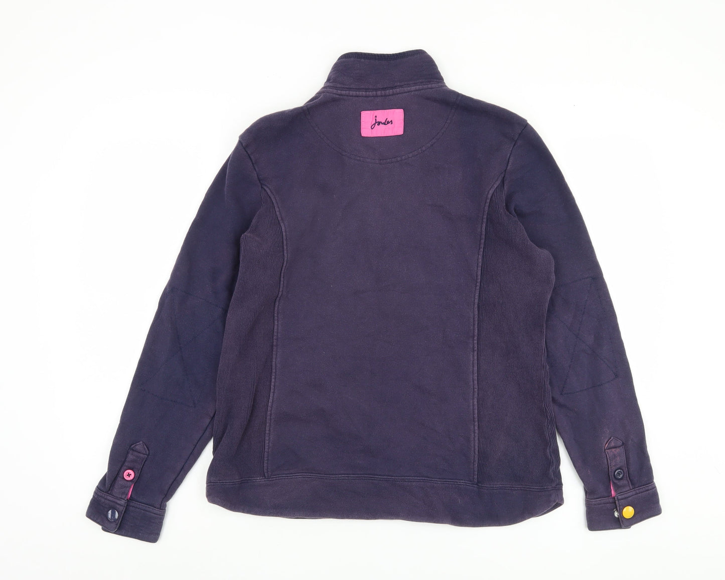 Joules Women's Purple Henley Sweatshirt Size 14