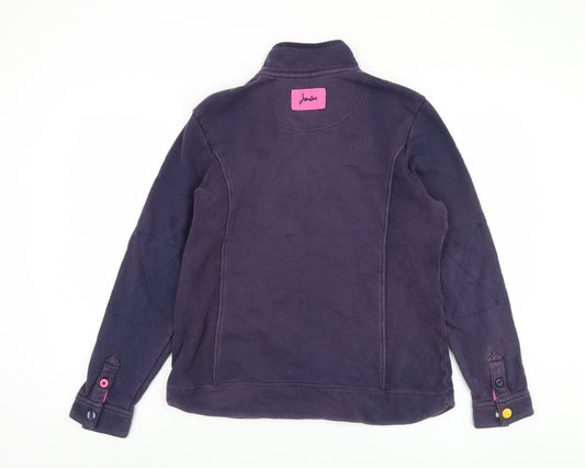 Joules Women's Purple Henley Sweatshirt Size 14