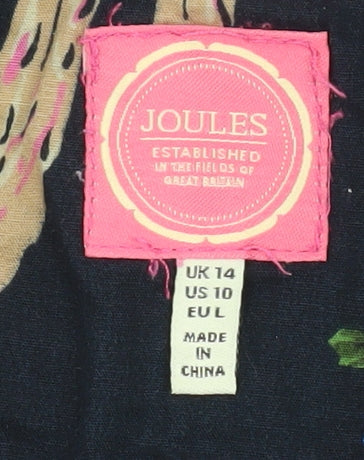 Joules Women's Purple Henley Sweatshirt Size 14