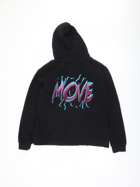MP Unisex Black Pullover Hoodie - Size S, Logo & Graphic