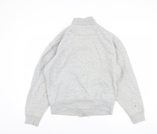 Schott Women's Grey Cotton Basic Jacket M