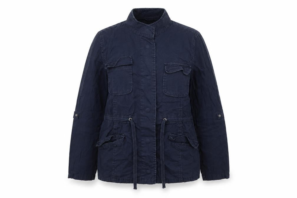 Dorothy Perkins Women's Blue Military Jacket Size 16