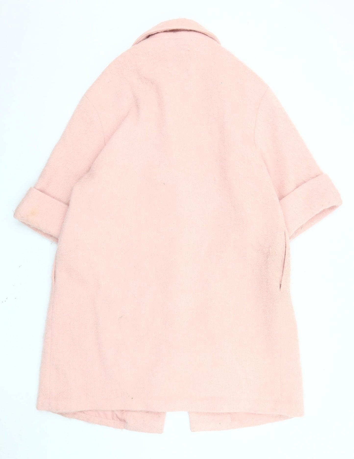 H&M Women’s Pink 3/4 Sleeve Mid-Length Coat 16