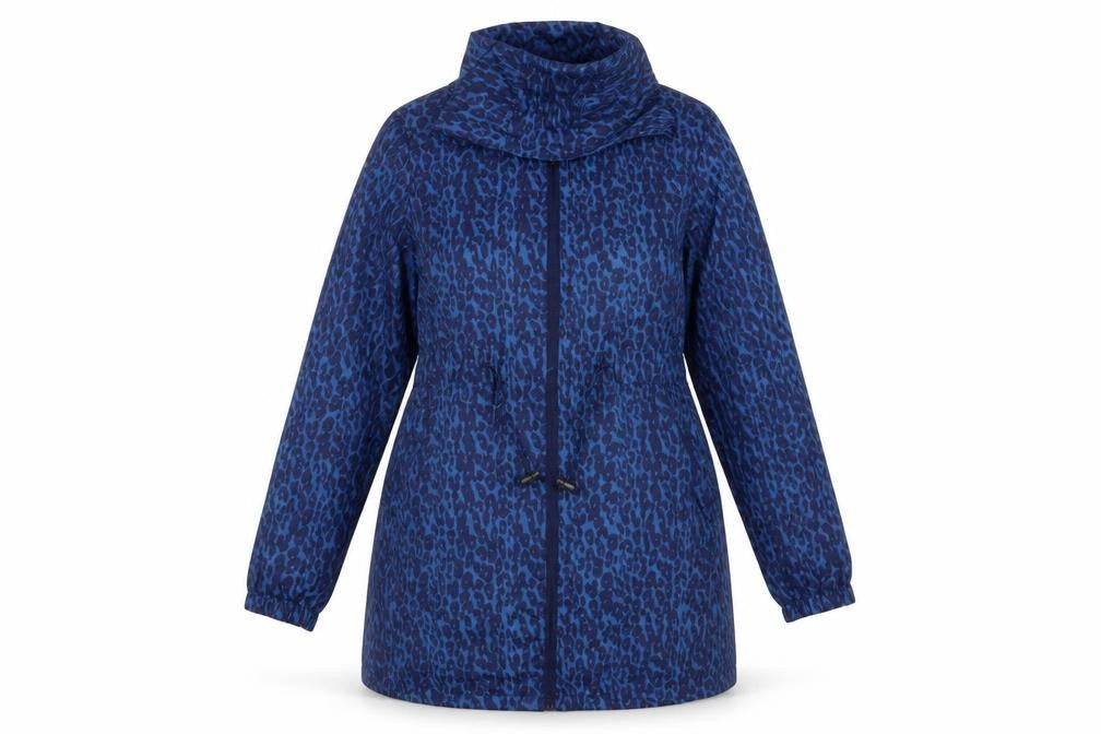 Marks & Spencer Women's Blue Animal Print Relaxed Jacket