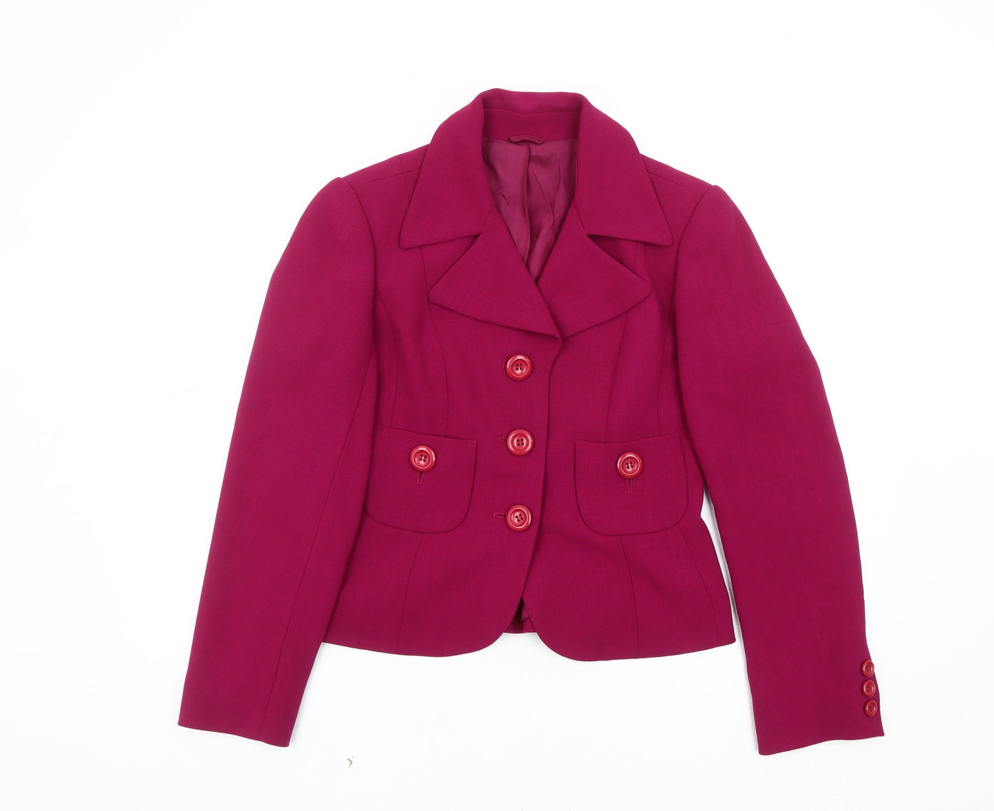 Hobbs Women’s Pink Wool Blazer, Size 10