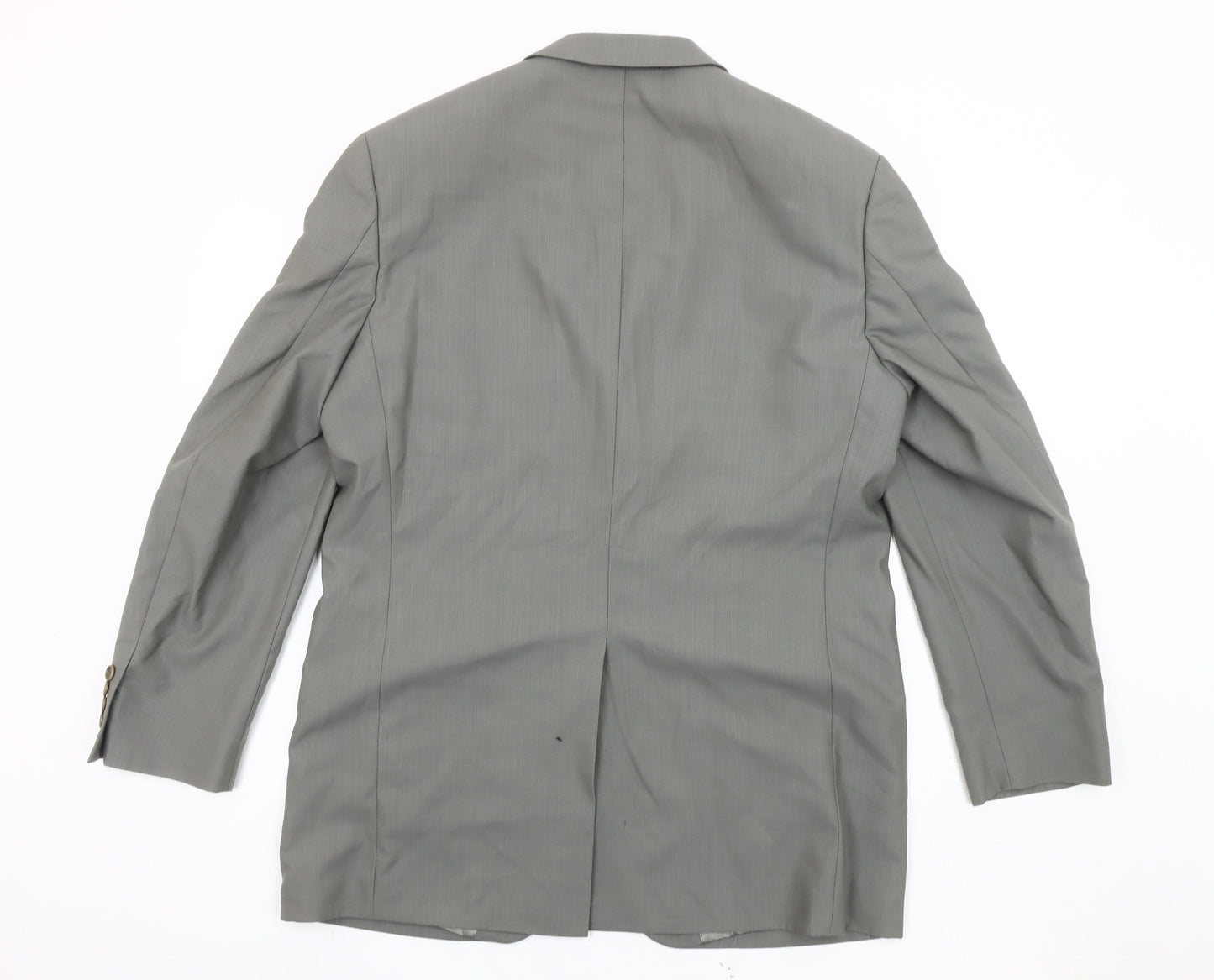 Marks & Spencer Men's Grey Wool Blazer Jacket 42L