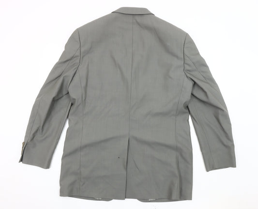 Marks & Spencer Men's Grey Wool Blazer Jacket 42L