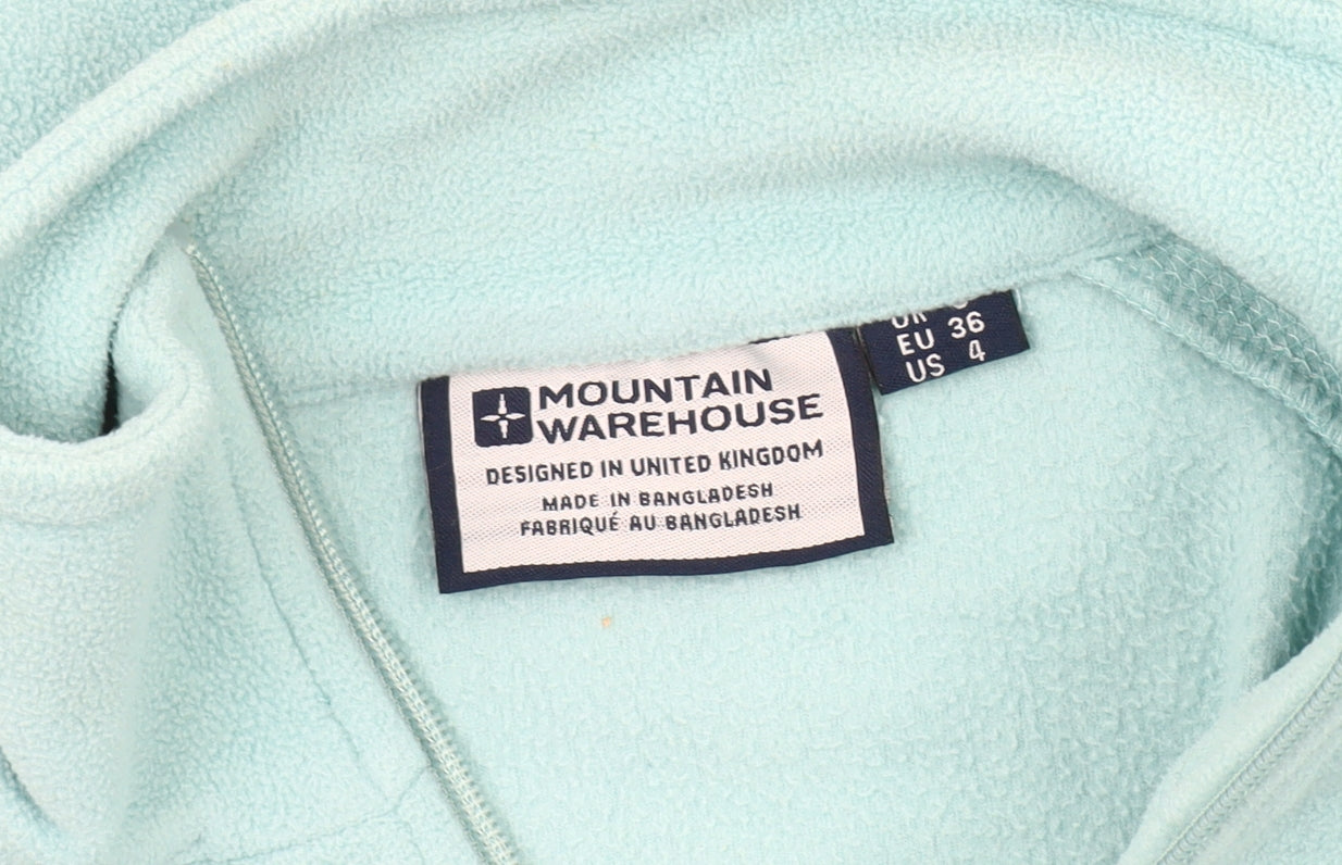 Mountain Warehouse Women's Blue Fleece Jacket Size 8