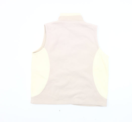 Bonmarché Women's Beige Bodywarmer, Medium, Zip Closure