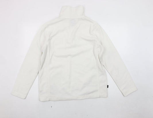 Campri Women's White Pullover Sweatshirt, Size 12